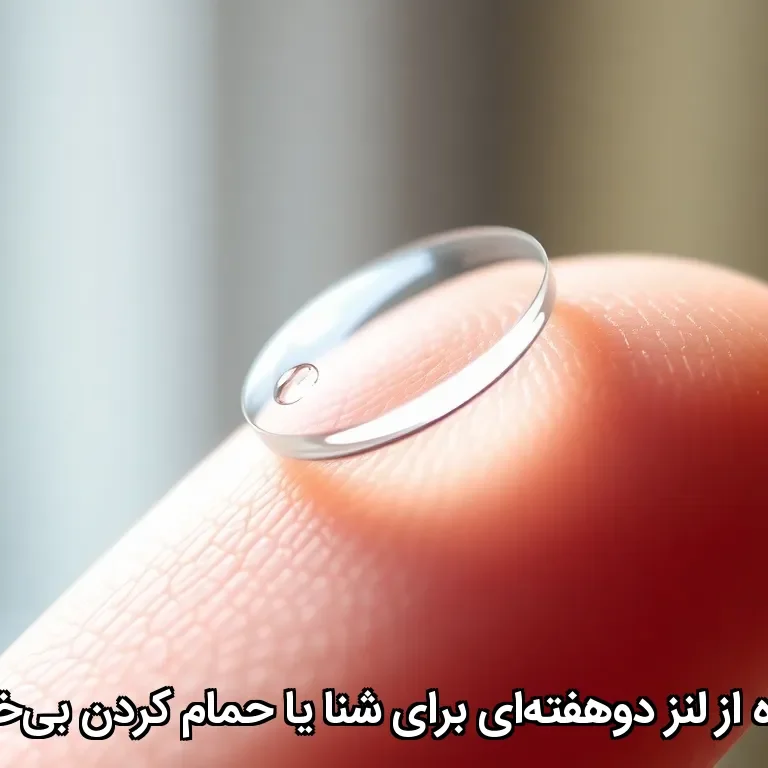 آیا استفاده از لنز دوهفته‌ای برای شنا یا حمام کردن بی‌خطر است؟