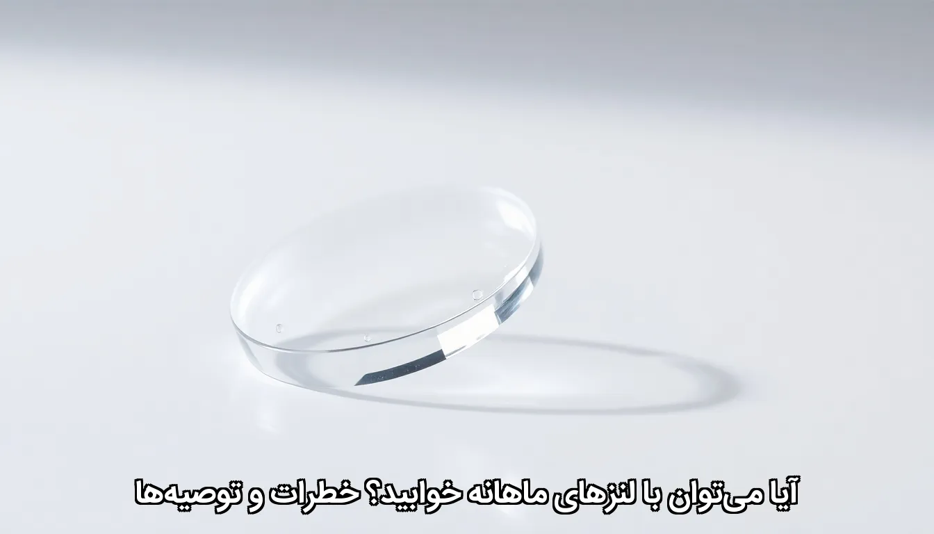 آیا می‌توان با لنزهای ماهانه خوابید؟ خطرات و توصیه‌ها