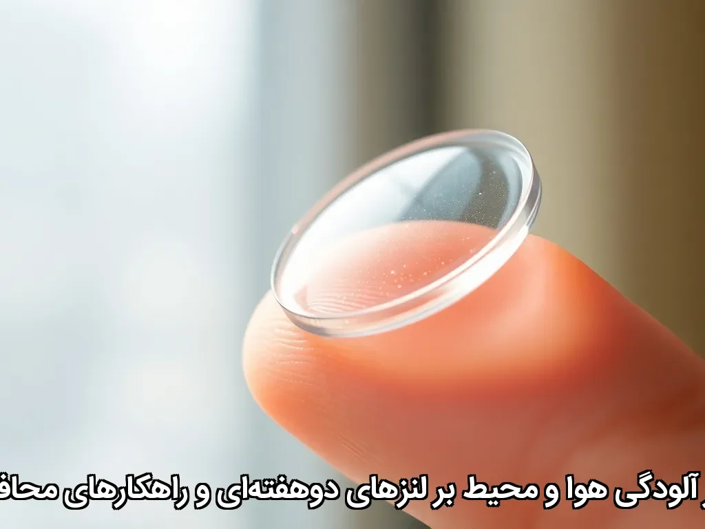 تأثیر آلودگی هوا و محیط بر لنزهای دوهفته‌ای و راهکارهای محافظت