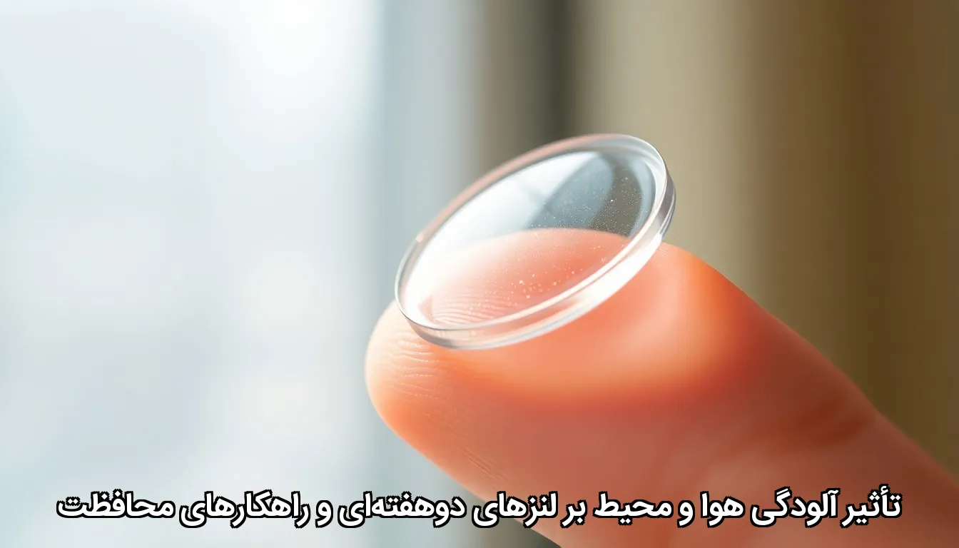 تأثیر آلودگی هوا و محیط بر لنزهای دوهفته‌ای و راهکارهای محافظت