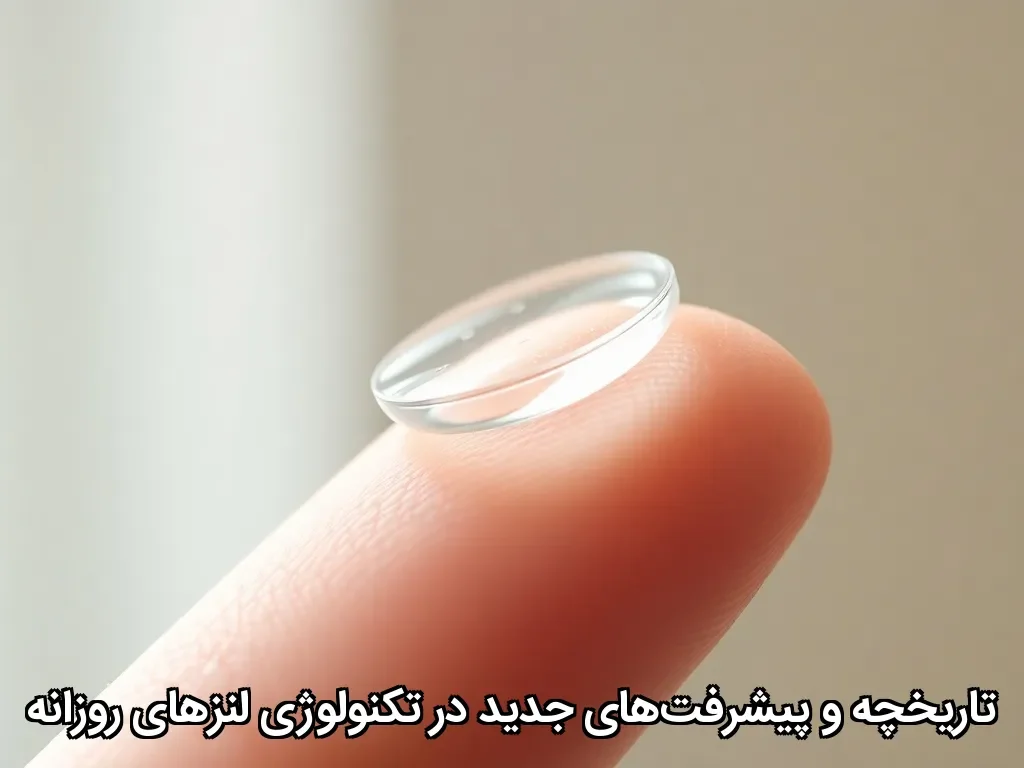تاریخچه و پیشرفت‌های جدید در تکنولوژی لنزهای روزانه