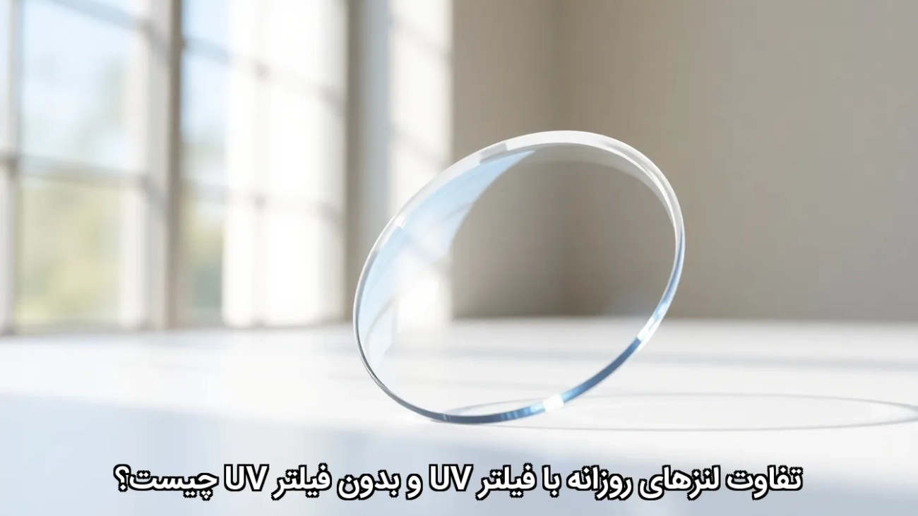 تفاوت لنزهای روزانه با فیلتر UV و بدون فیلتر UV چیست؟