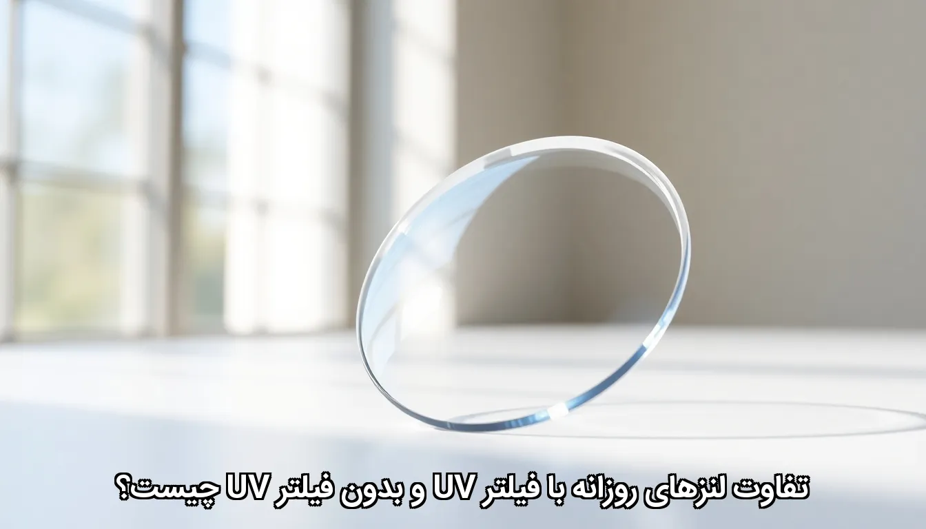 تفاوت لنزهای روزانه با فیلتر UV و بدون فیلتر UV چیست؟
