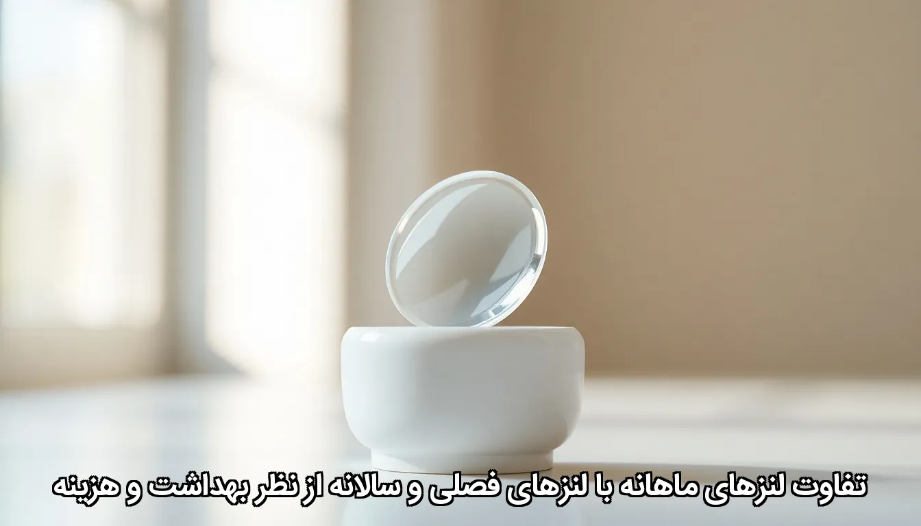 تفاوت لنزهای ماهانه با لنزهای فصلی و سالانه از نظر بهداشت و هزینه