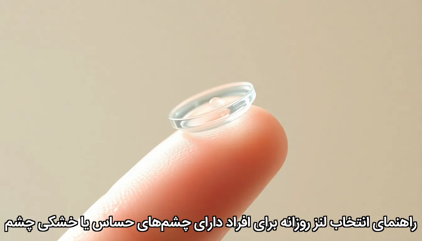 راهنمای انتخاب لنز روزانه برای افراد دارای چشم‌های حساس یا خشکی چشم