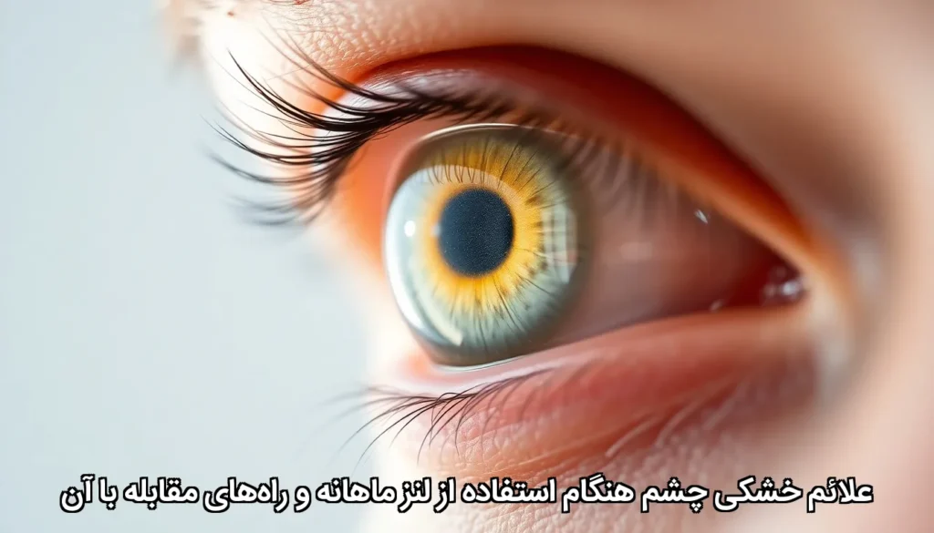 علائم خشکی چشم هنگام استفاده از لنز ماهانه و راه‌های مقابله با آن