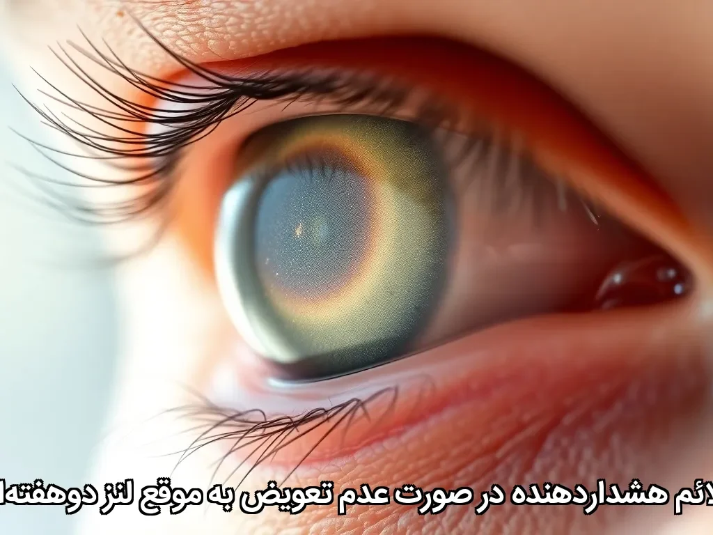 علائم هشداردهنده در صورت عدم تعویض به موقع لنز دوهفته‌ای