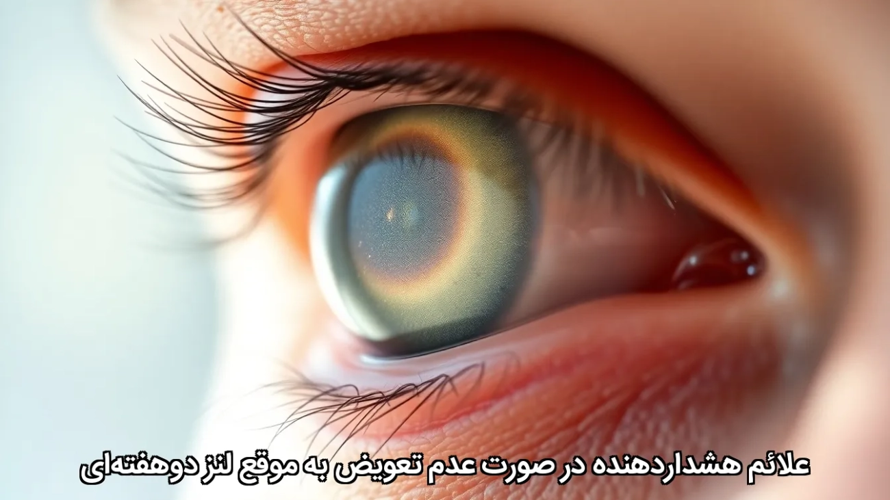 علائم هشداردهنده در صورت عدم تعویض به موقع لنز دوهفته‌ای