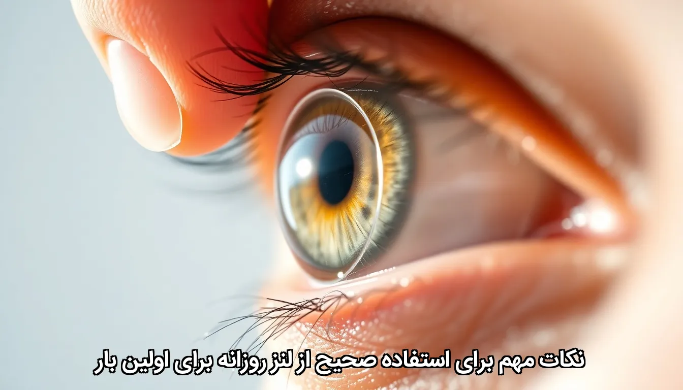 نکات مهم برای استفاده صحیح از لنز روزانه برای اولین بار