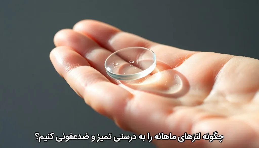 چگونه لنزهای ماهانه را به درستی تمیز و ضدعفونی کنیم؟