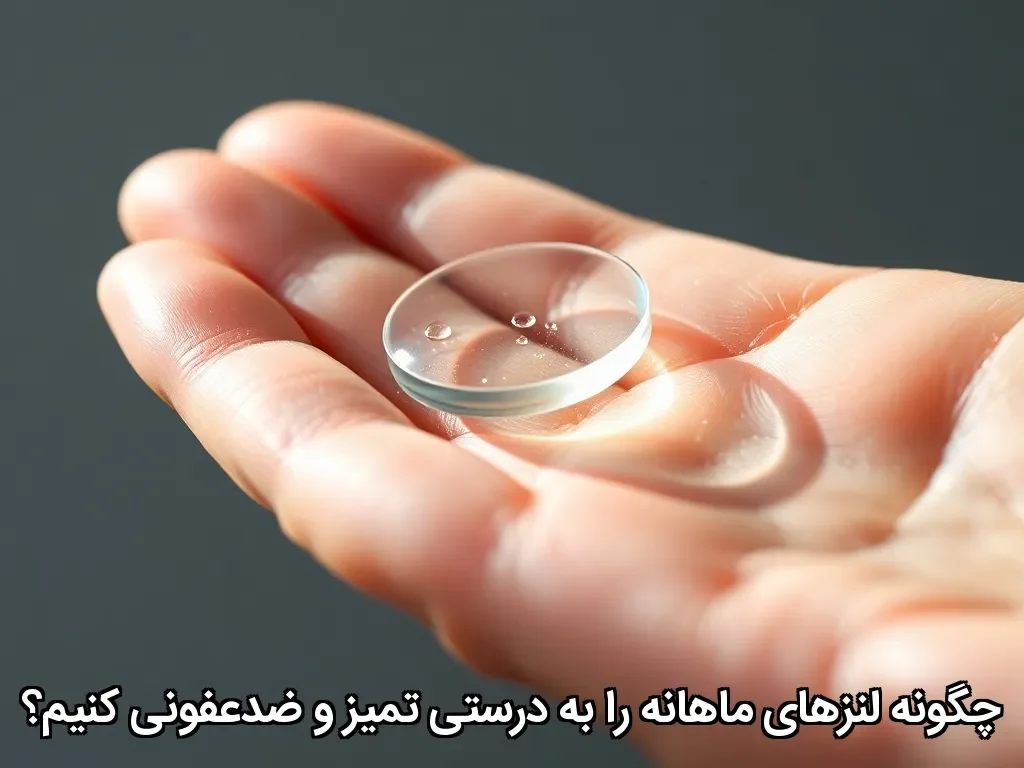 چگونه لنزهای ماهانه را به درستی تمیز و ضدعفونی کنیم؟