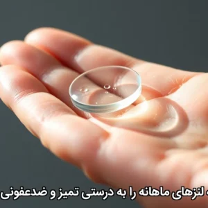 چگونه لنزهای ماهانه را به درستی تمیز و ضدعفونی کنیم؟