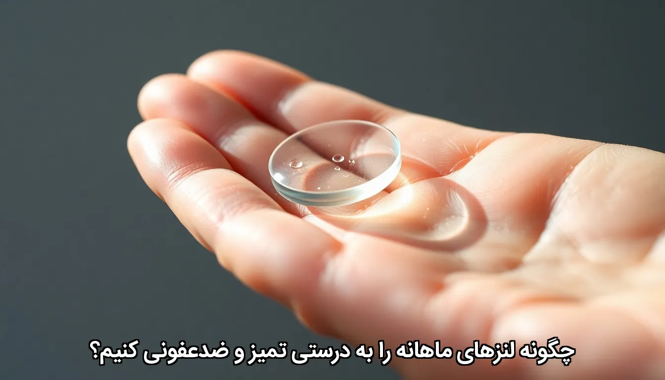 چگونه لنزهای ماهانه را به درستی تمیز و ضدعفونی کنیم؟