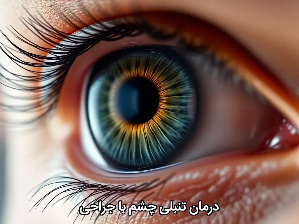 درمان تنبلی چشم با جراحی