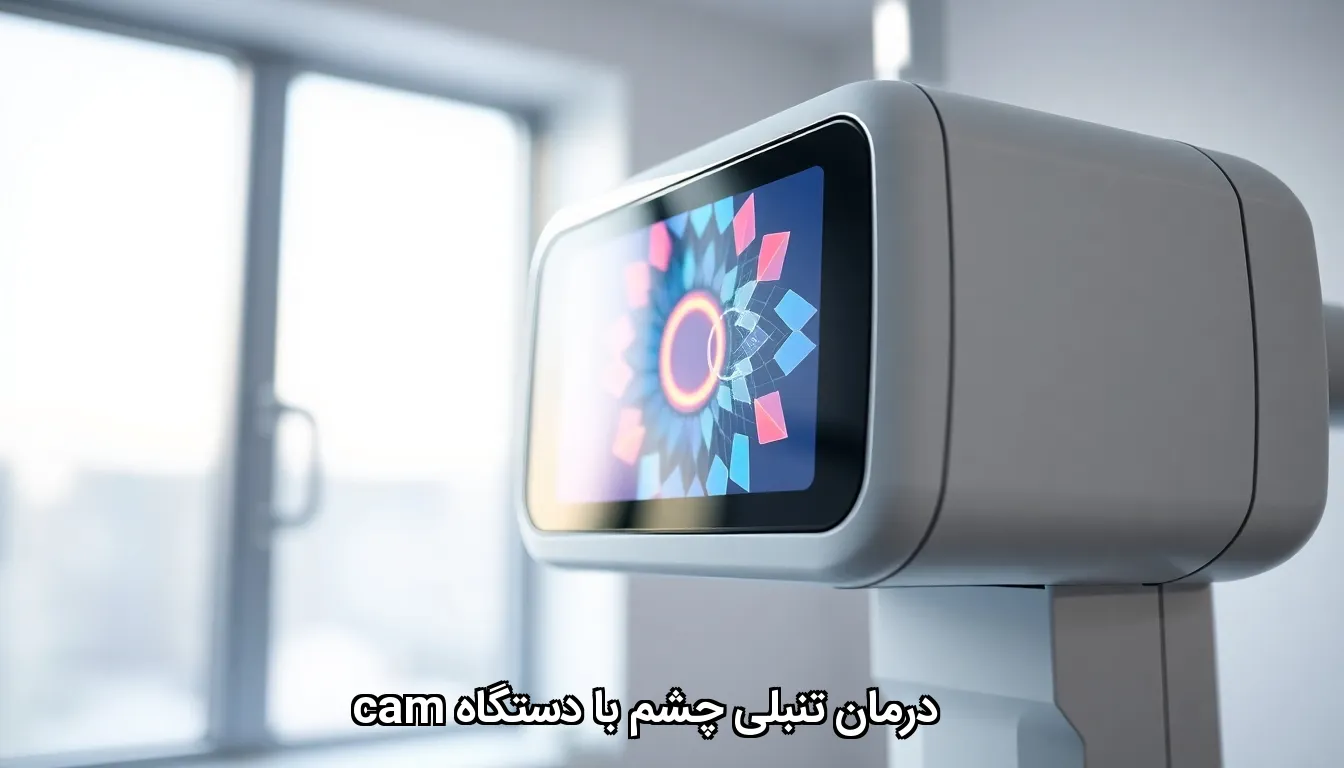 درمان تنبلی چشم با دستگاه cam