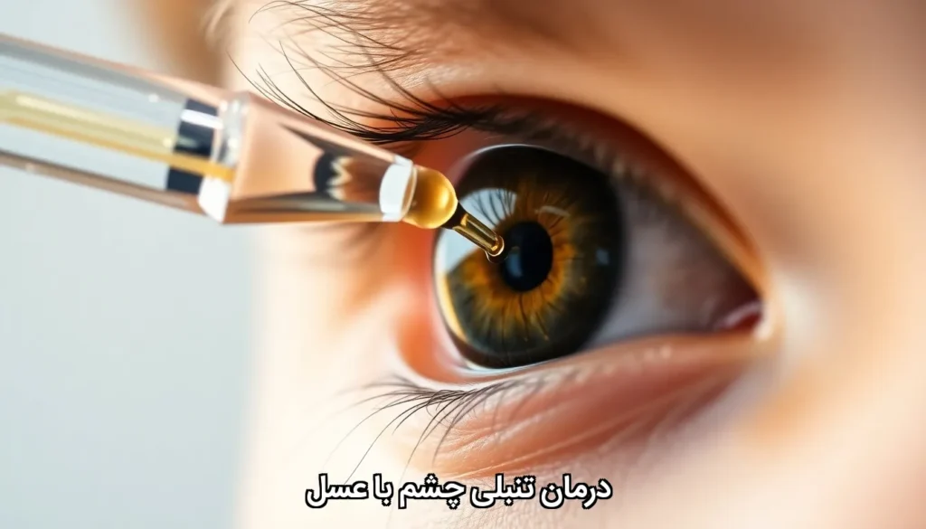 درمان تنبلی چشم با عسل