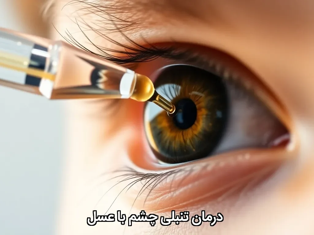 درمان تنبلی چشم با عسل