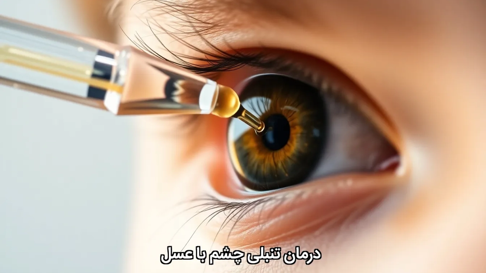 درمان تنبلی چشم با عسل