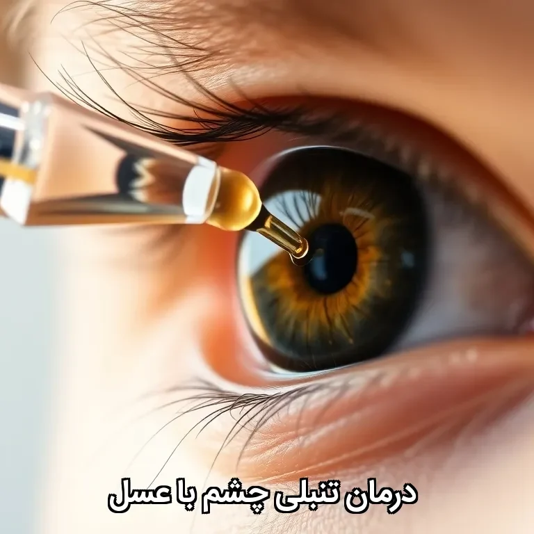 درمان تنبلی چشم با عسل