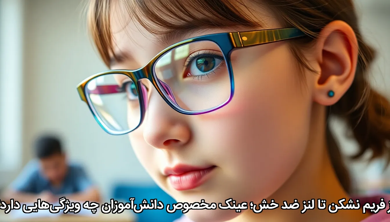 از فریم نشکن تا لنز ضد خش؛ عینک مخصوص دانش‌آموزان چه ویژگی‌هایی دارد؟