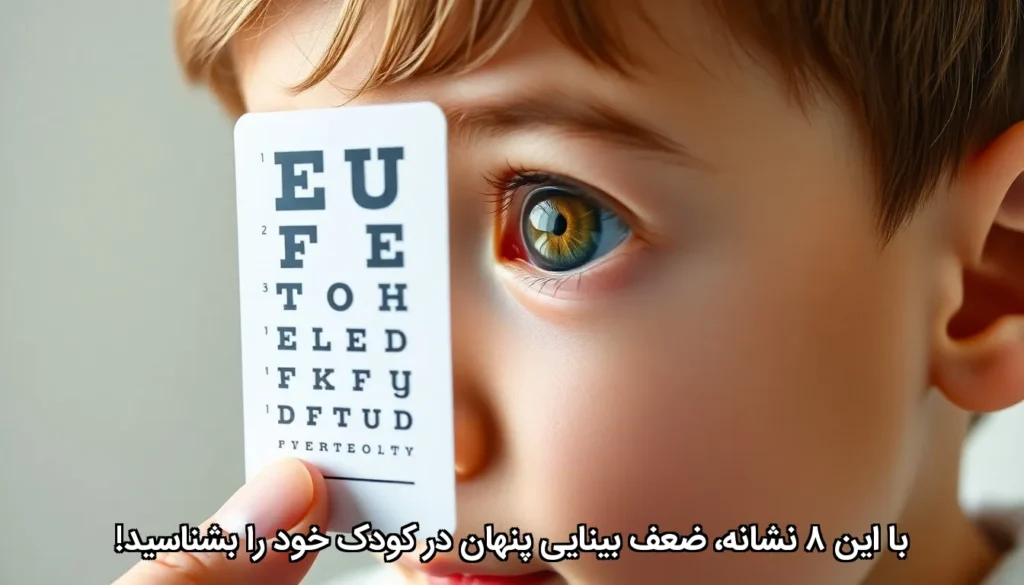 با این ۸ نشانه، ضعف بینایی پنهان در کودک خود را بشناسید!