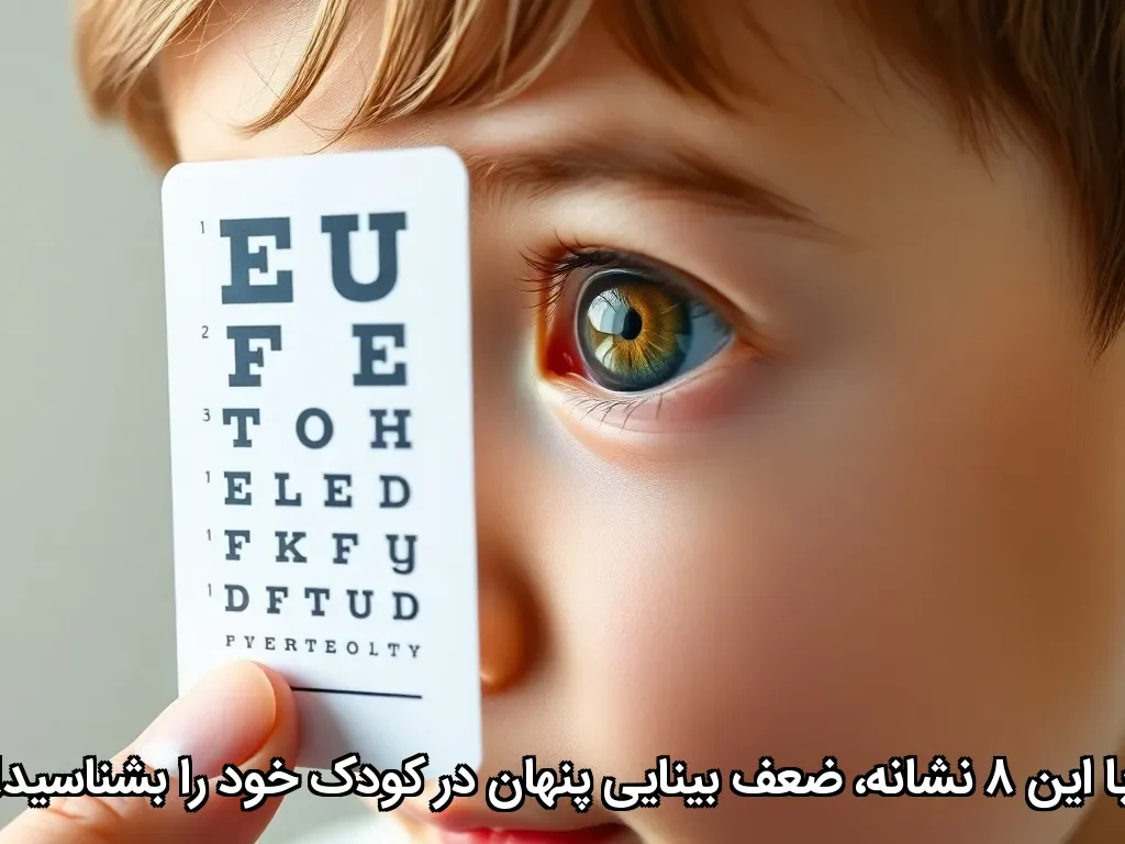 با این ۸ نشانه، ضعف بینایی پنهان در کودک خود را بشناسید!