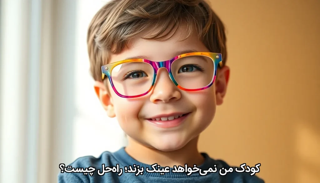 کودک من نمی‌خواهد عینک بزند؛ راه‌حل چیست؟