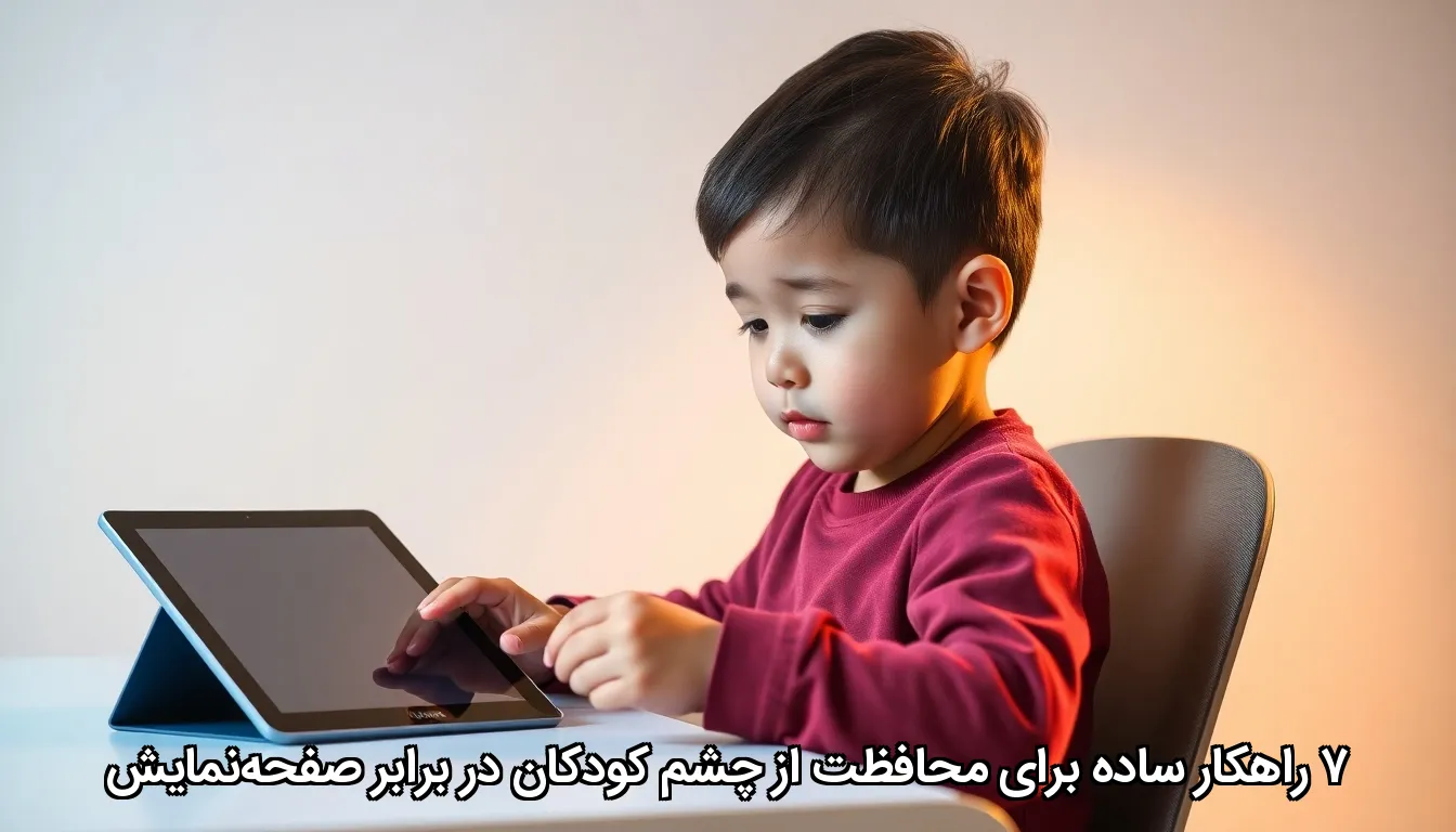 ۷ راهکار ساده برای محافظت از چشم کودکان در برابر صفحه‌نمایش