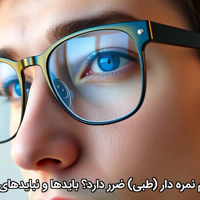 آیا عینک بلوکات به چشم نمره دار (طبی) ضرر دارد؟