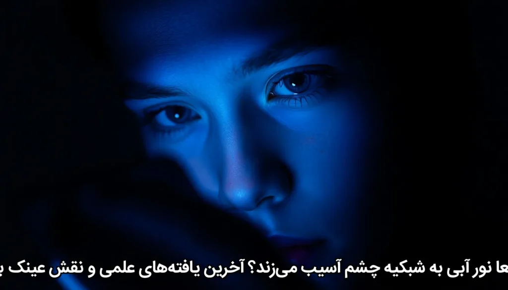 آیا واقعاً نور آبی به شبکیه چشم آسیب می‌زند؟ آخرین یافته‌های علمی و نقش عینک بلوکات