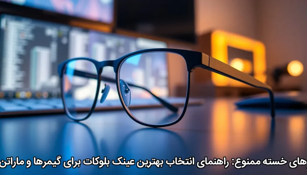 چشم‌های خسته ممنوع انتخاب عینک بلوکات برای گیمرها
