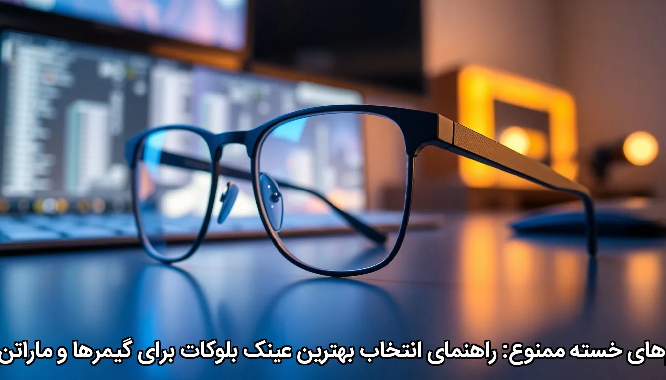 چشم‌های خسته ممنوع انتخاب عینک بلوکات برای گیمرها