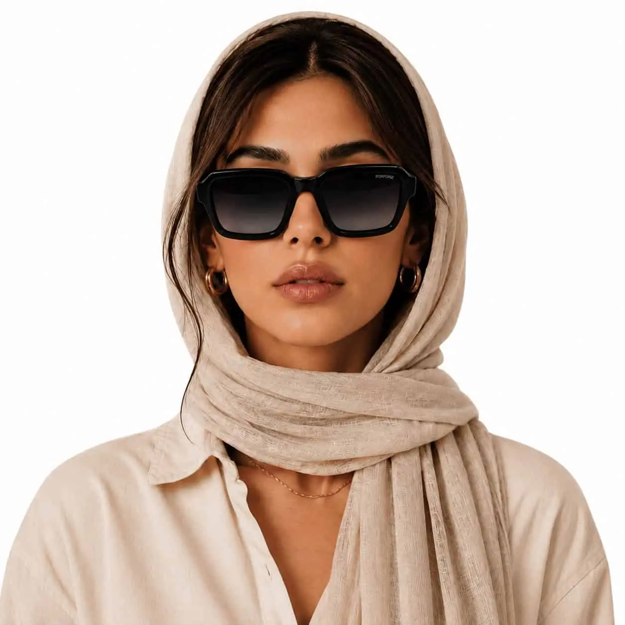 عینک آفتابی زنانه PORPOISE کد LK17036 - تصویر 3