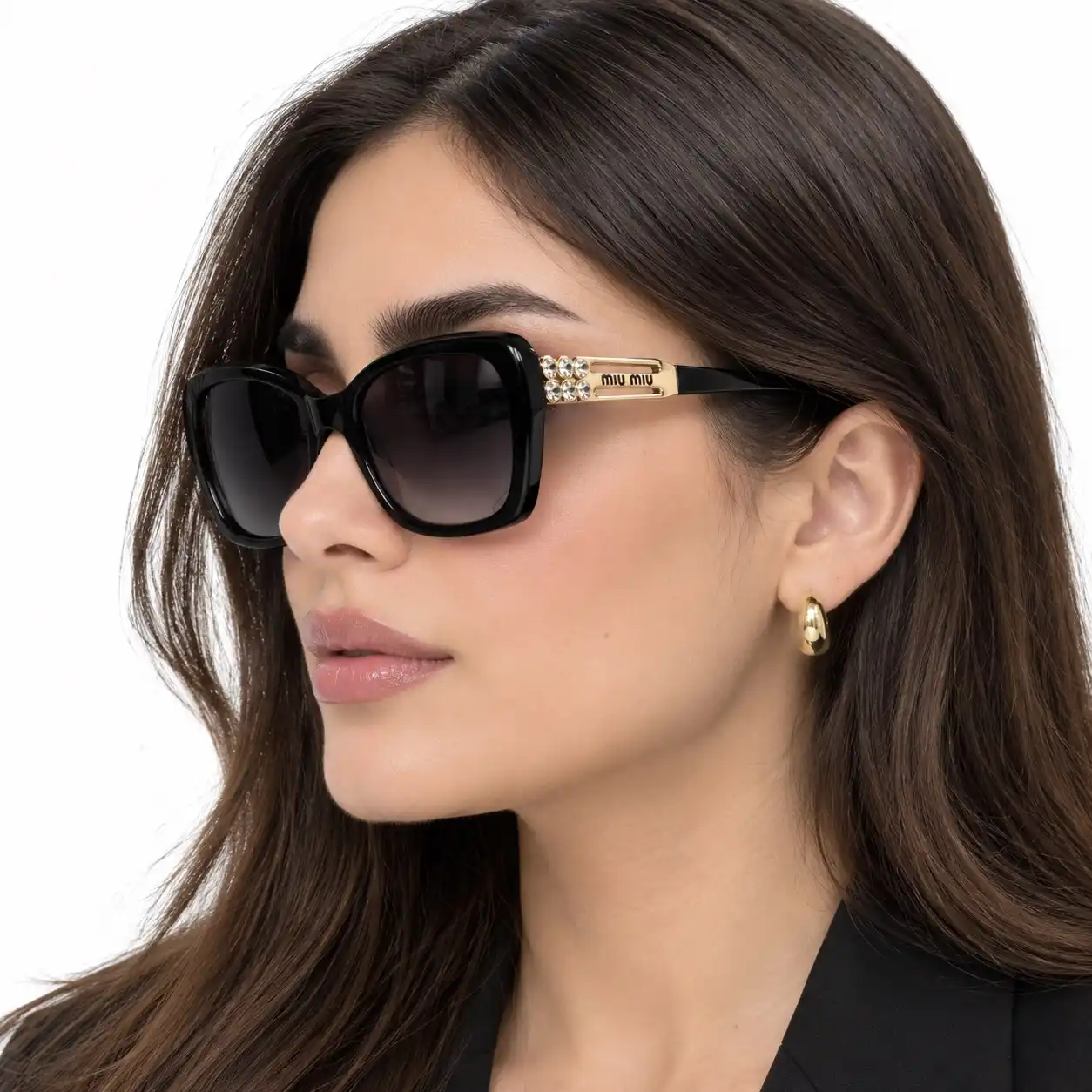 عینک آفتابی زنانه miu miu کد VMU 08M - تصویر 3